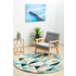 Rug Culture Matrix Small Turquoise Rug 150X150CM - MTX-901-TUR-150X150 image NaN