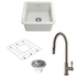Turner Hastings Cuisine 46 Sink Pack with Brushed Nickel Ludlow Pull Out Mixer Tap and Accessories PKG047 image NaN