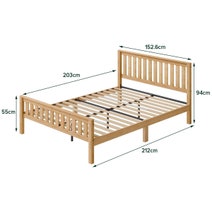 Zinus Queen Wooden Bed Frame with Slatted Base and Footboard AU-FPBHN1ZC-12Q hero image