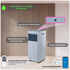Ausclimate Smart Compact 2.05kW Portable Air Conditioner Stone Grey ACPAC205SG image NaN