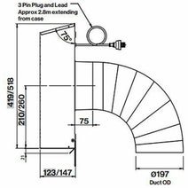 Falmec F5RM90B1-EW2010 90cm Roma Canopy Rangehood with Motor hero image