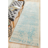 Rug Culture Evoke Large White Blue Rug 400X80CM - EVO-253-WBLU-400X80 image NaN