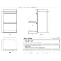Fisher & Paykel 76cm Series 9 Contemporary Pyrolytic Built-In Double Oven OB76DDPTDX2 hero image