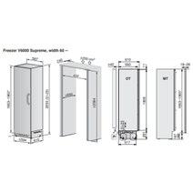 V-ZUG 348L V6000 60 Supreme Integrated Freezer Right Hinge 5300600008 hero image