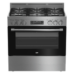 Beko 90cm Dual Fuel Freestanding Oven/Stove Stainless Steel BFC918GMX1 hero image