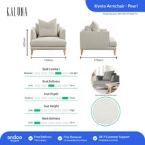 Kalona KYOTO Armchair Pearl WS-205-09-VILA-54 hero image