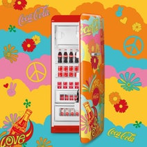 Smeg Unity Coca Cola FAB Fridge FAB28RDUN5AU hero image