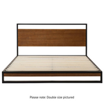 Zinus Ironline Metal & Wood Bed Frame Double AU-IRPBH-D hero image