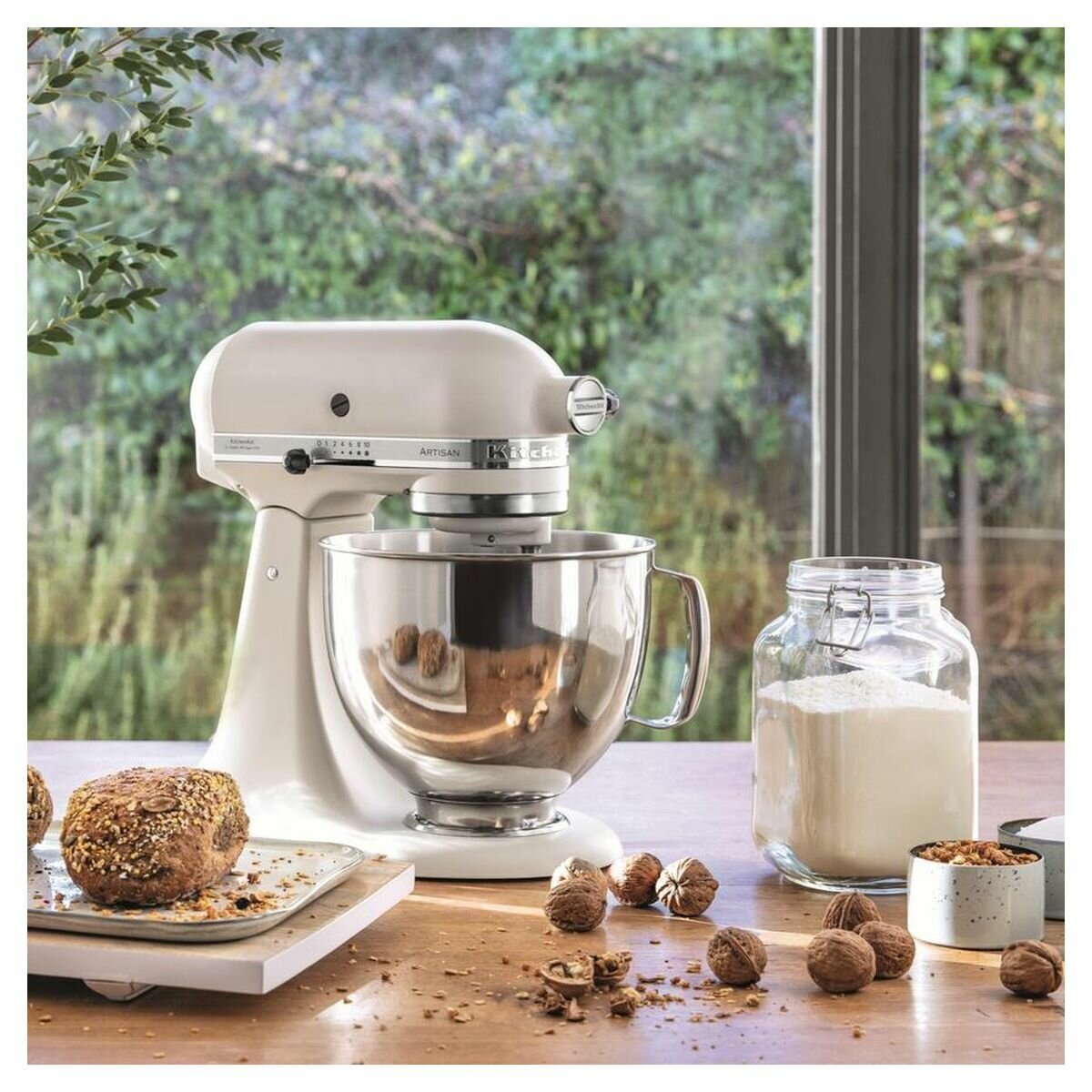 KITCHENAID ARTISAN STAND MIXER KSM160 ALMOND CREAM US MADE 5
