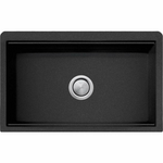Oliveri Santorini Farmhouse Undermount Sink Black ST-BL1584U hero image