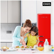CHiQ 231L Retro Bottom Mount Fridge Red CRBM228NR3 hero image