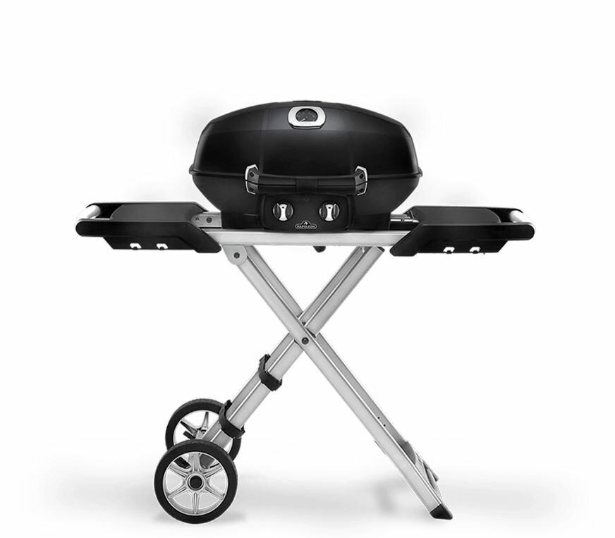 Napoleon PRO285-X-BK-AU Scissor Cart Travel Q Pro High Lid LPG Portable BBQ hero image