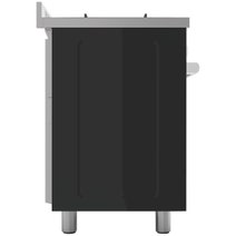 Glem Gas 90cm Dual Fuel Freestanding Oven Matte Black GS965GEMB hero image