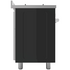 Glem Gas 90cm Dual Fuel Freestanding Oven Matte Black GS965GEMB image NaN
