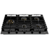 Omega 90cm Natural Gas Cooktop with Wok Burner Ceramic Glass Black OCGG905WB image NaN