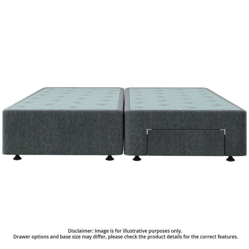 Queen Split Base Sealy Spacesaver Super Queen Split Bed Base Right Drawer / Front Drawer ...
