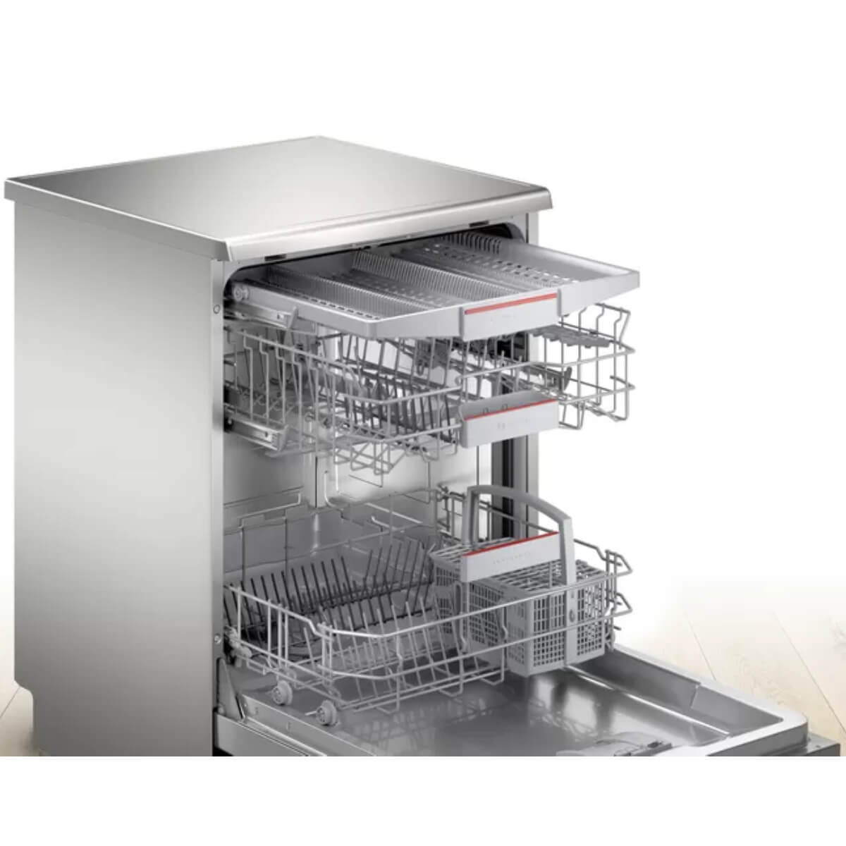 Bosch 60cm Series 4 Freestanding Stainless Steel Dishwasher SMS4HVI01A hero image