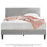 Zinus Liam Classic Home King Upholstered Bed Base Light Grey AU-FPPPLG-12K image NaN