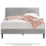 Zinus Liam Classic Home King Upholstered Bed Base Light Grey AU-FPPPLG-12K hero image