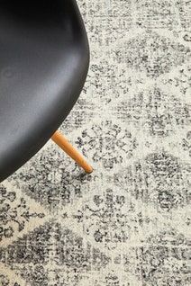 Rug Culture Century Medium White & Charcoal Rug 230X160CM - CEN-999-GREY-230X160 hero image