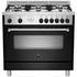 La Germania 90cm Americana Series Matte Black Gas Oven & Cooktop Freestanding Oven AMS96C71BNE image NaN