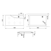 Smeg Linea 90cm Multizone Induction Cooktop with AutoVent 2.0 Neptune Grey SIM1964DG hero image