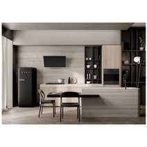 Smeg FAB28 50s Style 270L Retro Refrigerator Matte Black FAB28RDBLM5 hero image