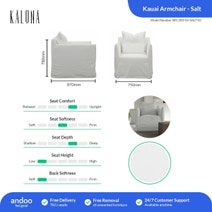 Kalona KAUAI Armchair Salt WS-203-04-SALT-02 hero image