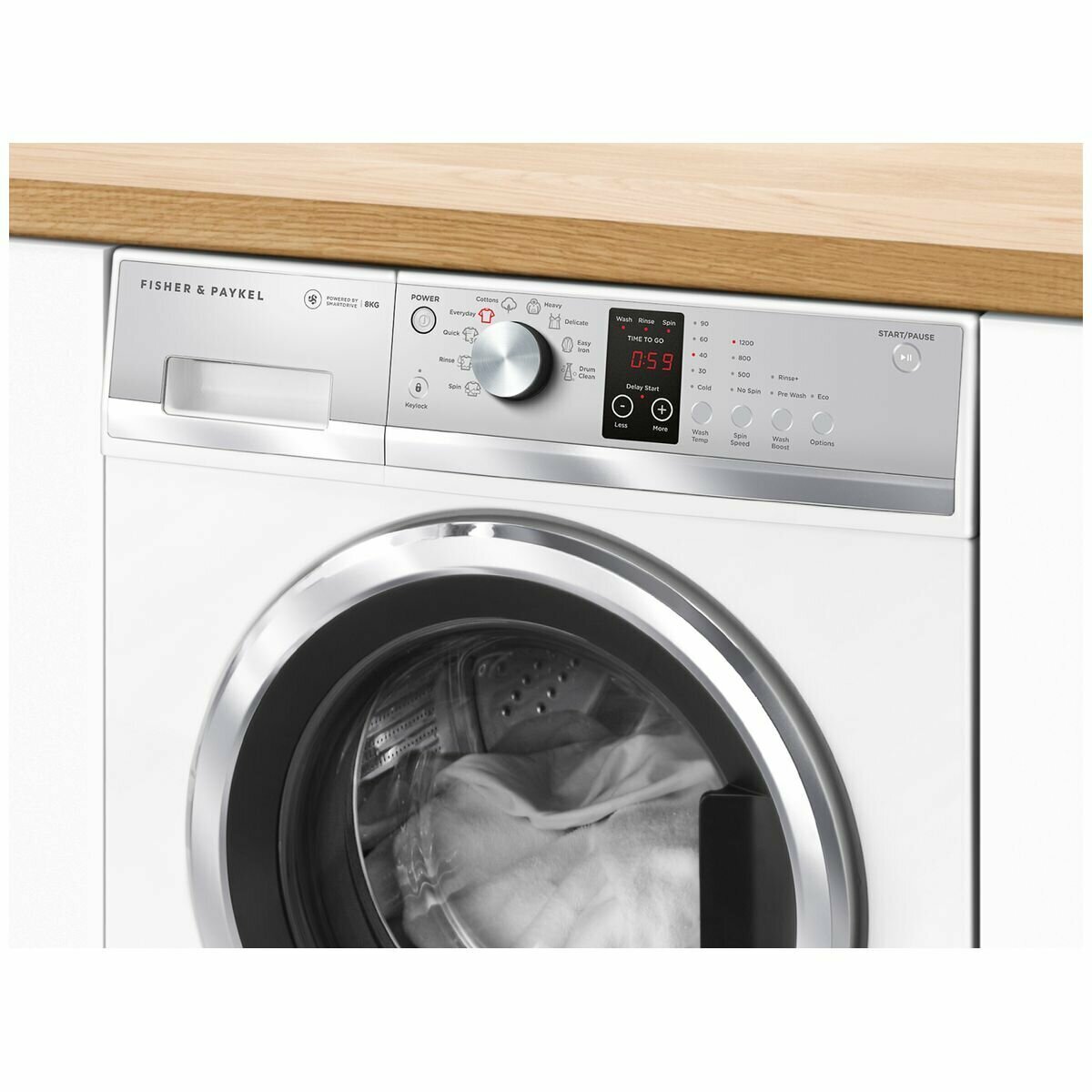 Fisher & Paykel Series 3 8kg Front Loader Washer & Series 5 7kg Vented Dryer Laundry Package WH8060J3DE7060G2 hero image