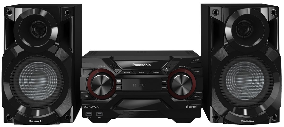 Panasonic SC-AKX200GNK Mini Hi-Fi System with Bluetooth hero image