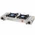 Gasmate CS6095 Travelmate II Stainless Steel Deluxe Twin Stove Portable Butane BBQ image NaN
