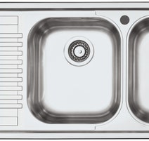 Abey BF200RTW Double Bowl and Drainer Sink Pack hero image