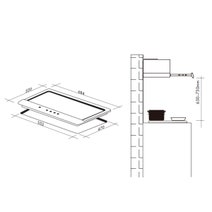 Artusi 70cm Gas Cooktop Tempered Black Glass CAGH7000B hero image