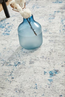 Rug Culture Illusions Small Blue & Silver Rug 200X80CM - ILU-132-BLUE-20080 hero image