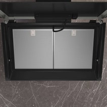 Siemens iQ700 80cm Inclined Canopy Rangehood Matte Black LC81KANB5 hero image