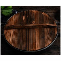 SOGA 29cm Deep Frying Pan with Wooden Lid ZPAIC1 hero image