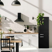 Linarie Annecy 242L Retro Bottom Mount Fridge Black LKCO250BLACK hero image