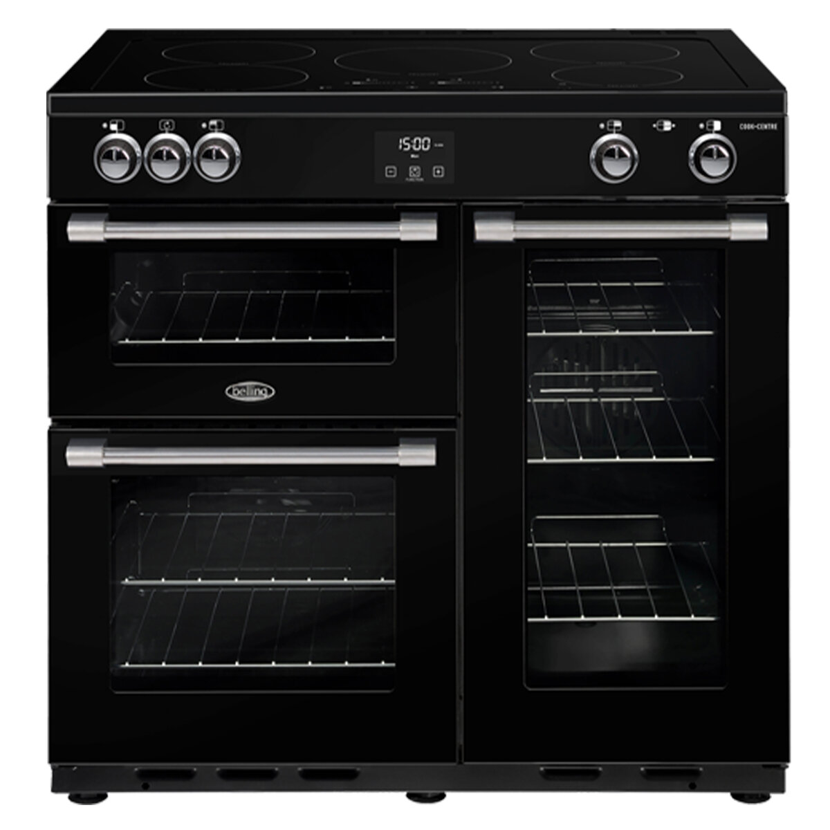 90cm freestanding oven with induction cooktop best sale