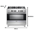 Delonghi 90cm Freestanding Dual Fuel Oven/Stove DEF908S image NaN