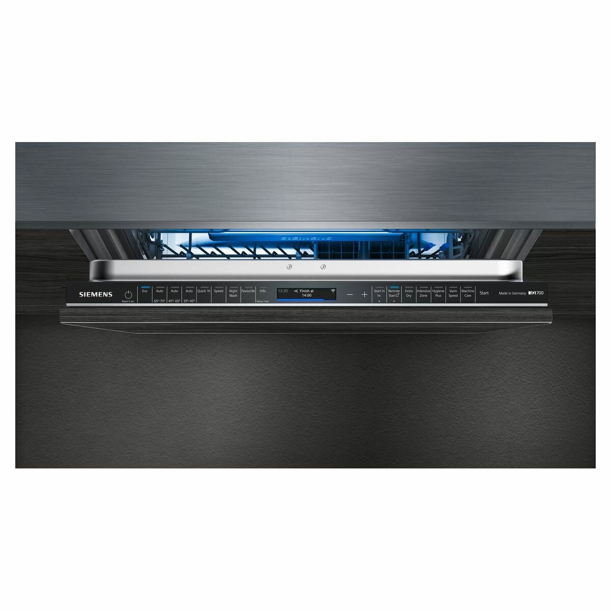 Siemens iq700 dishwasher integrated top
