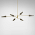 CTO Lighting Axis Large Six Pendant Light - Satin Brass AXIPELSBSG image NaN