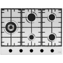 Omega 70cm Natural Gas Cooktop with Wok Burner Stainless Steel OCG705WX hero image