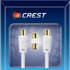 Crest BANW30 Dual Shield White Coaxial Cable 3m image NaN