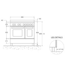 Bertazzoni Professional Series 90cm 5-Zone Induction Cooktop with Electric Double Oven Cooker Carbonio PRO95I2ECAT hero image