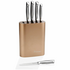 Stanley Rogers Oval Metallic Champagne 6 Piece Knife Block Set 41417 image NaN