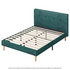 Zinus Willow Queen Upholstered Bed Base Green Velvet AU-FPPOPB-12Q image NaN