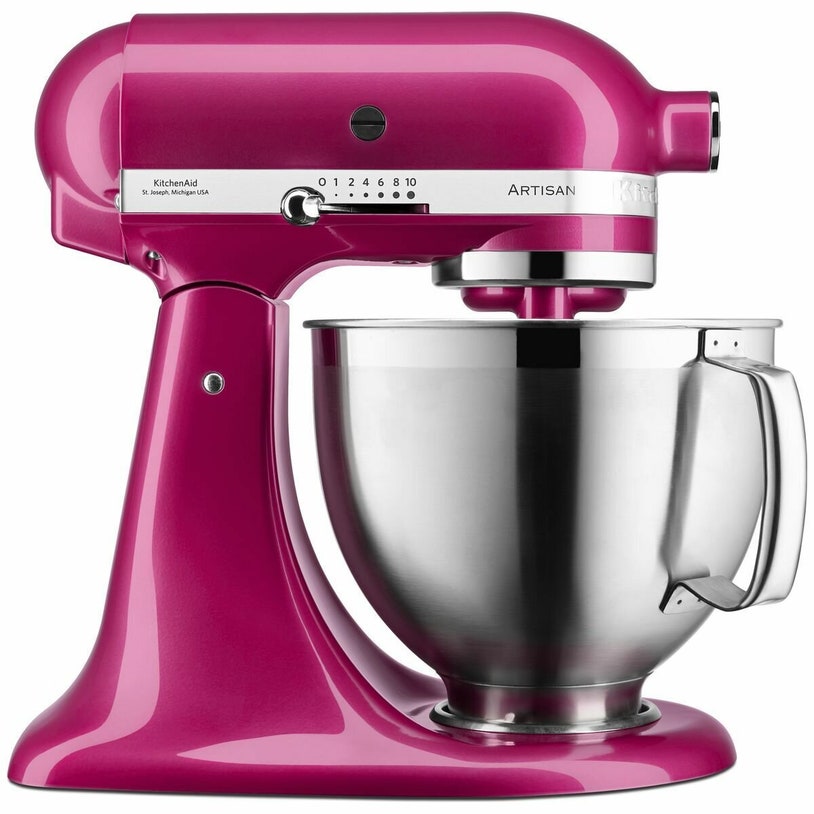 KitchenAid KSM177 Artisan 4.8L Tilt-Head Stand Mixer Raspberry Ice ...