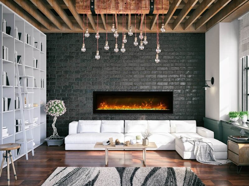 Amantii SYM-60 60" Inside Outside Electric Built-In Fireplace hero image