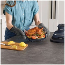 Ninja Crispi 4-in-1 Portable Glass Air Fryer Cyberspace FN101GY hero image