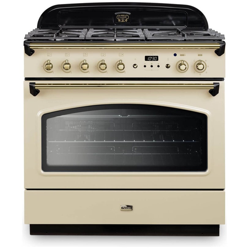 Falcon 90cm Classic FX Cream Dual Fuel Freestanding Oven CLA90FXDFCR-BR ...